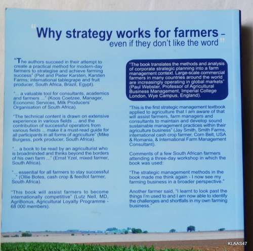 STRATEGIC APPROACH TO FARMING SUCCESS  by W.T NELL & R.J/ Napier  second revised paperback