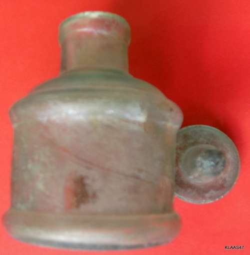 Glass Ink Bottle with Glass Stopper - 7cm High