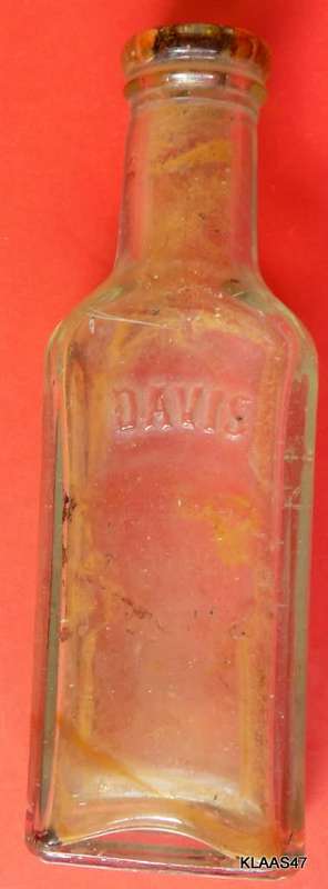 Davis Vegetable Pain Killer - Small Empty Bottle