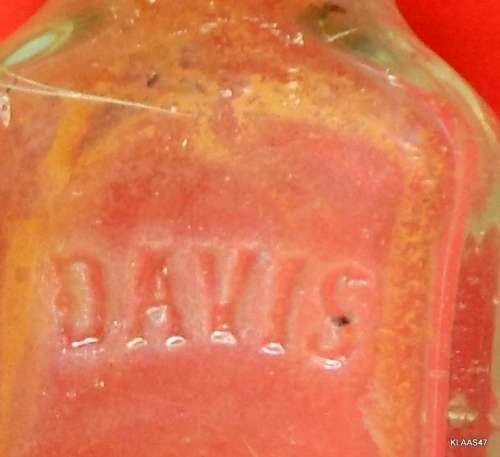 Davis Vegetable Pain Killer - Small Empty Bottle
