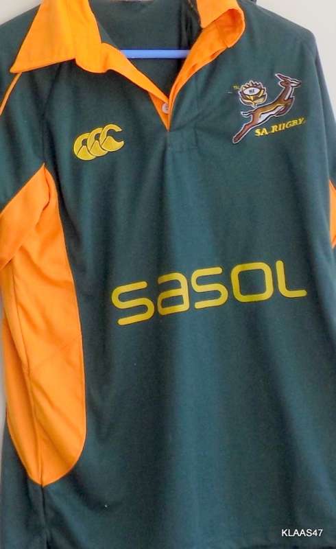 SA RUGBY - SASOL - SHORT SLEEVE SHIRT - LARGE