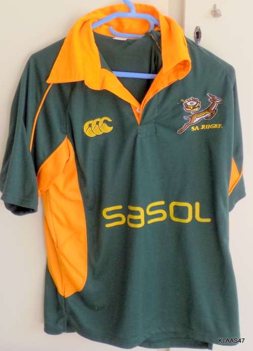 SA RUGBY - SASOL - SHORT SLEEVE SHIRT - LARGE