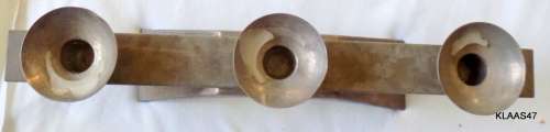 SILVER PLATED CANDLE HOLDER OR 3 CANDLES