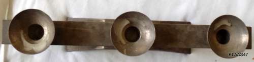 SILVER PLATED CANDLE HOLDER OR 3 CANDLES