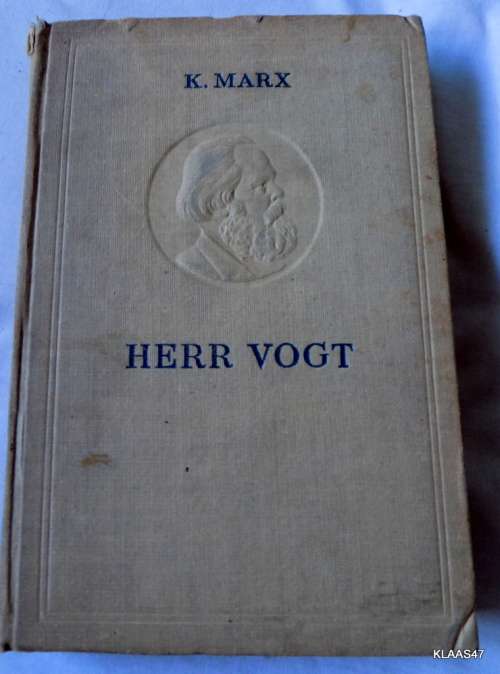 Herr Vogt - Karl Marx  - Hardcover 1941