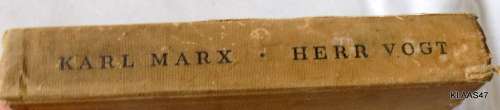 Herr Vogt - Karl Marx  - Hardcover 1941