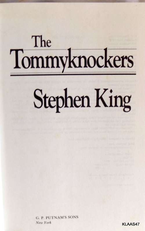 The Tommyknockers By Stephen King Hardcover