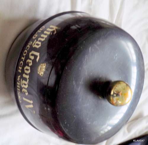 ICE BUCKET - KING GEORGE IV OLD SCOTCH WHISKY  High to Top of Knob