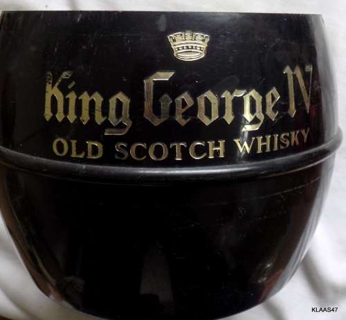 ICE BUCKET - KING GEORGE IV OLD SCOTCH WHISKY  High to Top of Knob