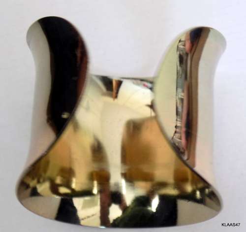 Brass Plated Steel Broad Bangle