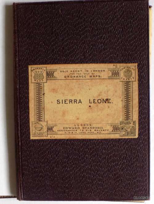 Edward Stanford Ordnance Map of Sierra Leone -1905 with minor corrections 1908
