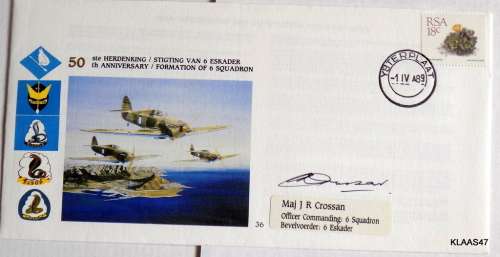 50 th Anniversary Formation of 6 Squadron Signed Cover