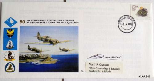 50 th Anniversary Formation of 6 Squadron Signed Cover
