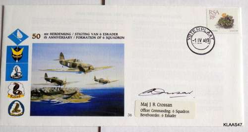 50 th Anniversary Formation of 6 Squadron Signed Cover