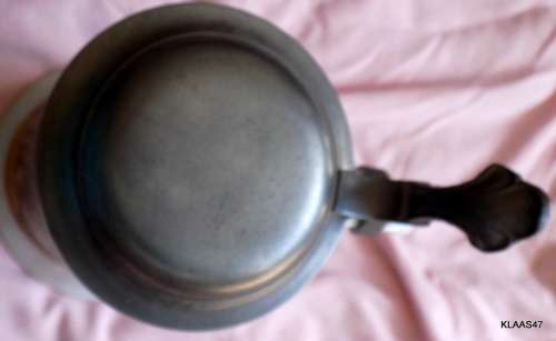 Schultheiss-Brauerei AG Berlin-Kreuzberg -Pewter Lidded Stein EP 80 ZINN