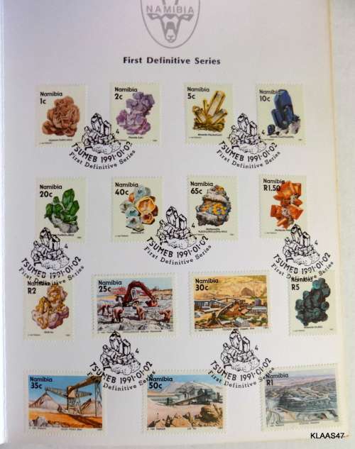 Namibia postage stamps, First Definitive sSeries, 1991, Mines Minerals (14)