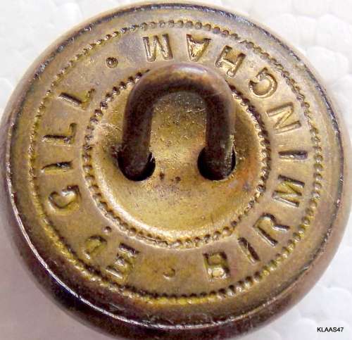 British Military Button - Ed Gill Birmingham - 25mm Diameter