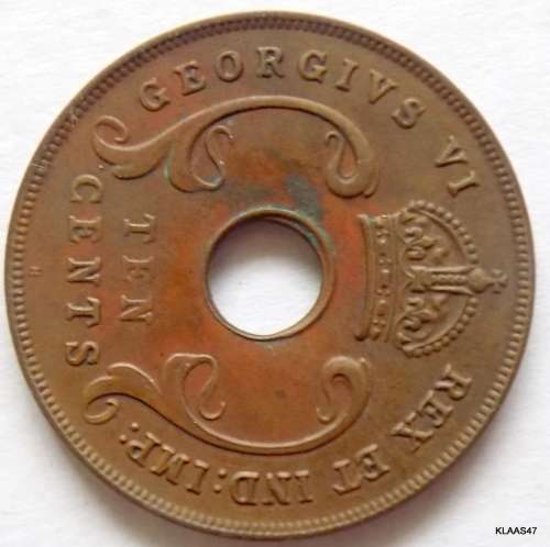 1937 EAST AFRICA 10 CENT