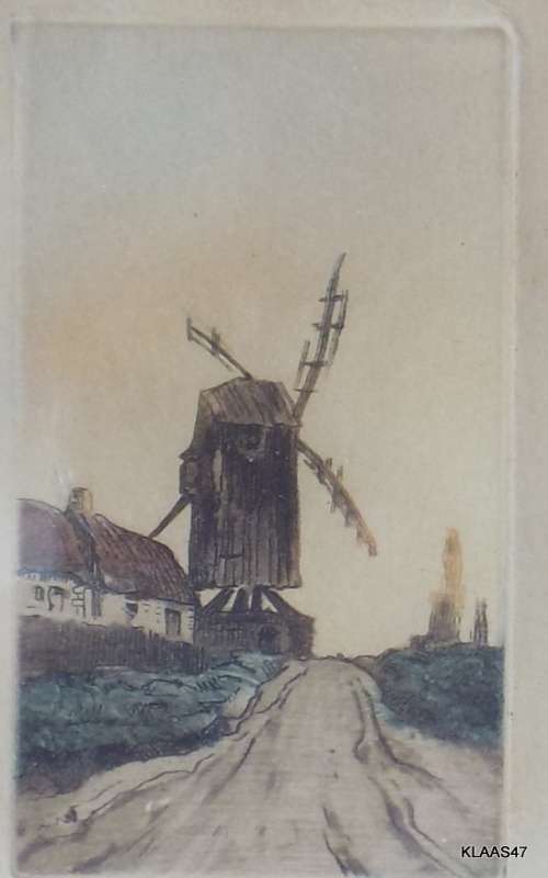 3 FRAMED ETCHINGS - FRAMED  - Signed, but cant make it out