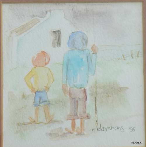 WATERCOLOUR - N KLEYNHANS `95 - FRAMED