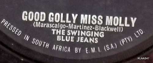 The Swinging Blue Jeans /Good Golly Miss Molly - His Master`s Voice 45-SAB 2039 - South Africa EMI