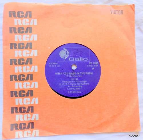 Child - When You Walk In The Room -  Gallo  PD 1593 - 7` Single - South Africa 1978