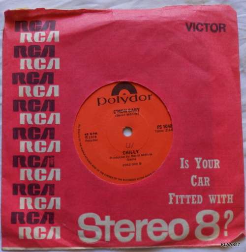 Chilly  For Your Love -  Polydor  PS 1040 - 7` Single - South Africa 1978