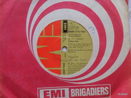 Promises  Baby It`s You/What`s A Girl To Do - EMI  EMIJ 4237 - 7` Single - South Africa 1978