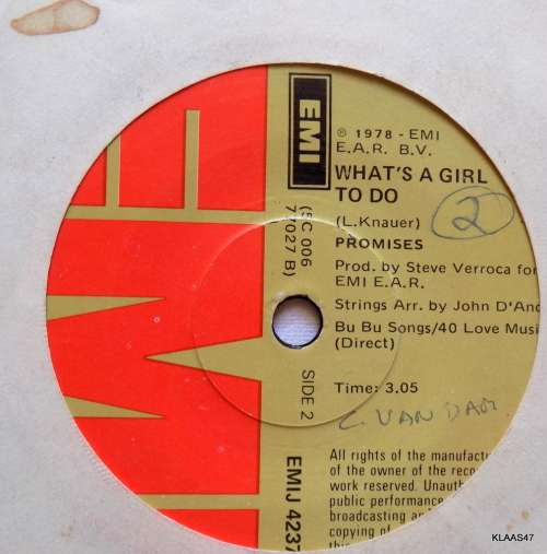 Promises  Baby It`s You/What`s A Girl To Do - EMI  EMIJ 4237 - 7` Single - South Africa 1978
