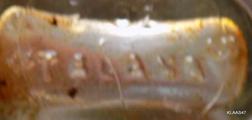 2 VINTAGE TALANA GLASS BOTTLES -  (Corked not washed)