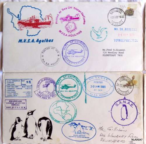 Mixed Lot of 4 Shipping Commemorative Covers - See pictures for details - note rust