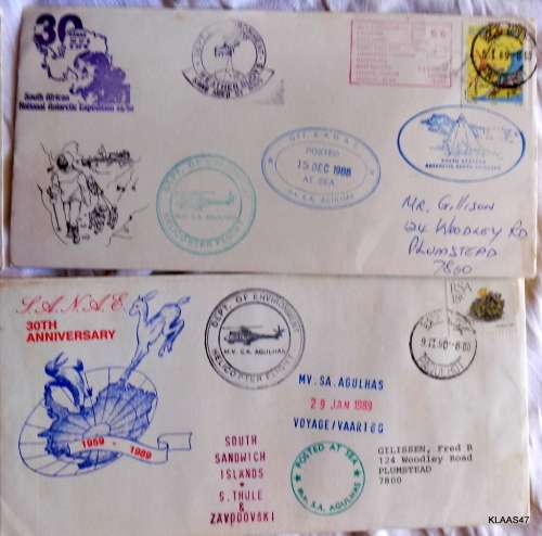 Mixed Lot of 4 Shipping Commemorative Covers - See pictures for details - note rust