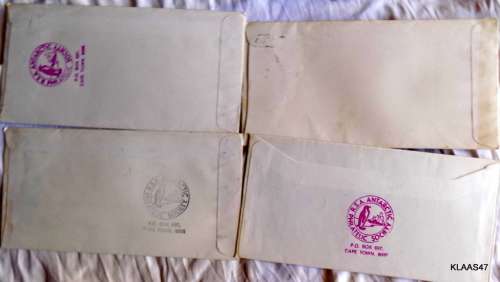 Mixed Lot of 4 Shipping Commemorative Covers - See pictures for details - note rust