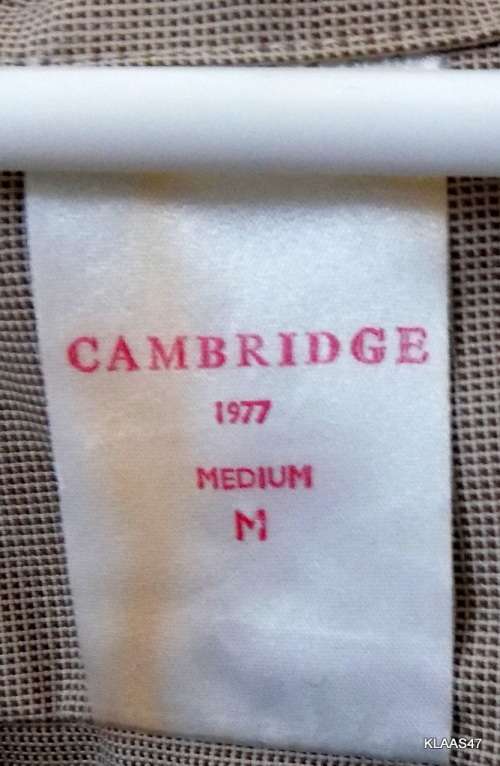 SADF - STEP OUT S/SLEEVE SHIRT - MEDIUM - CAMBRIDGE 1977