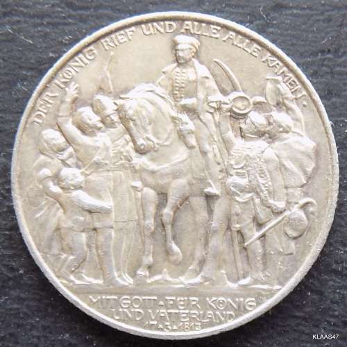 DEUTSCHES REICH 2 MARK 1913 (Germany) IMPERIAL EMPIRE Rare German 90% Silver