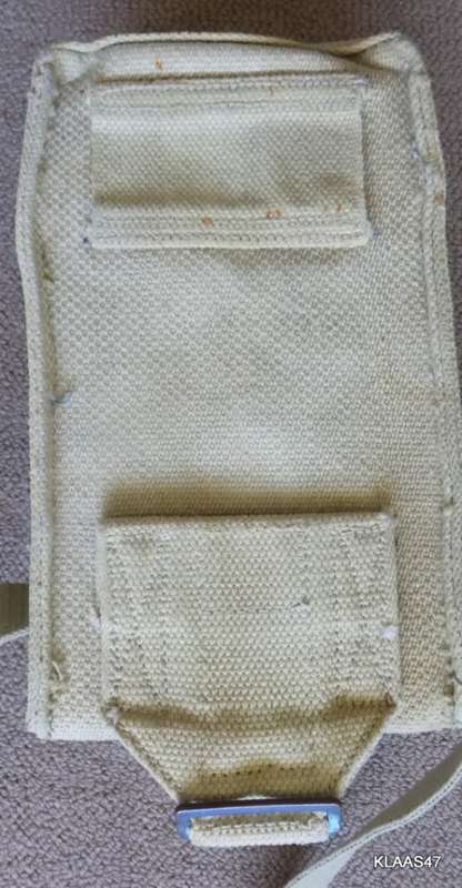 MILITARY CANVAS BAG WITH SHOULDER STRAP - MARKED - ZL and T LTD 1941