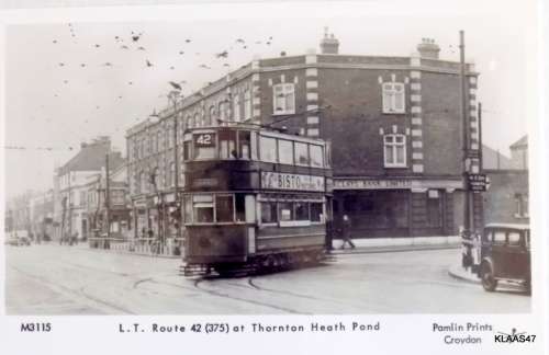 London`s Transport over the Years : Set of 5 Cards : Set LT3 - London Trams III
