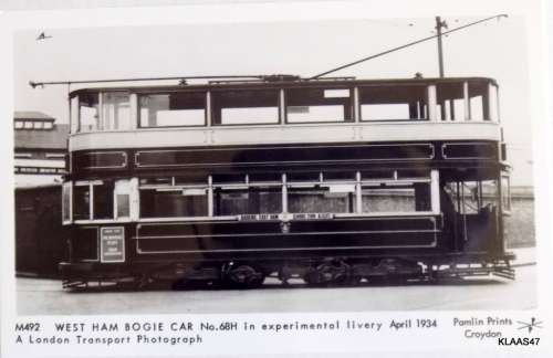 London`s Transport over the Years : Set of 5 Cards : Set LT3 - London Trams III