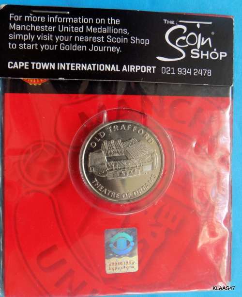 SCOIN SHOP - MANCHESTER UNITED MEDALLIONS - OLD TRAFFORD - THEATRE OF DREAMS