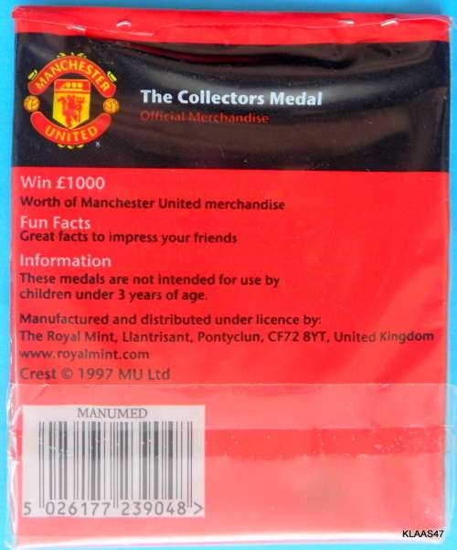 SCOIN SHOP - MANCHESTER UNITED MEDALLIONS - OLD TRAFFORD - THEATRE OF DREAMS