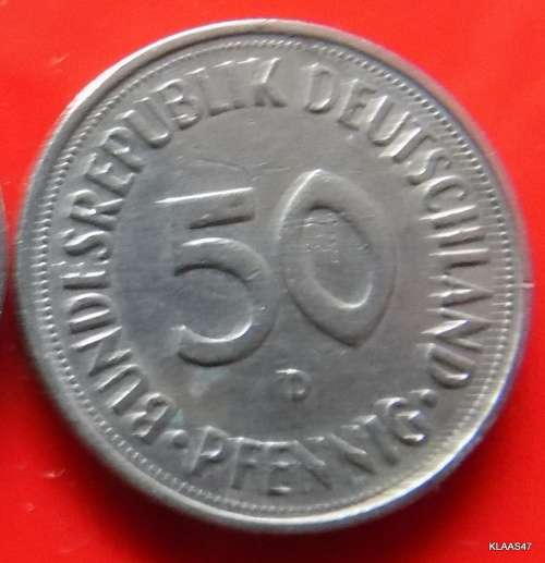 1974 J and 1983 G 50 PFENNIG BUNDESREPUBLIK DEUTSCHLAND