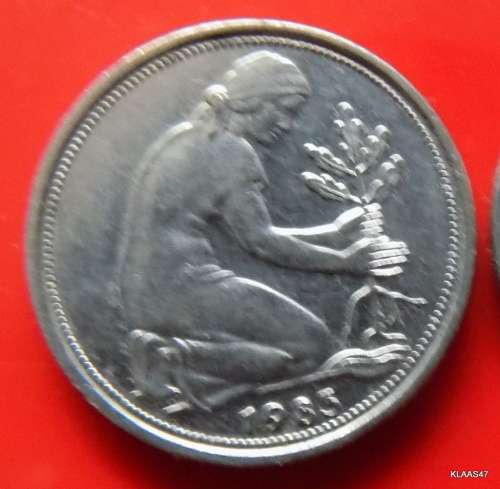 1974 J and 1983 G 50 PFENNIG BUNDESREPUBLIK DEUTSCHLAND