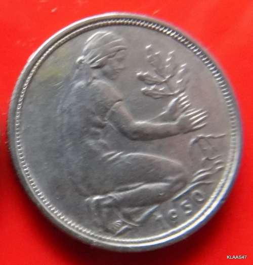 1974 J and 1983 G 50 PFENNIG BUNDESREPUBLIK DEUTSCHLAND