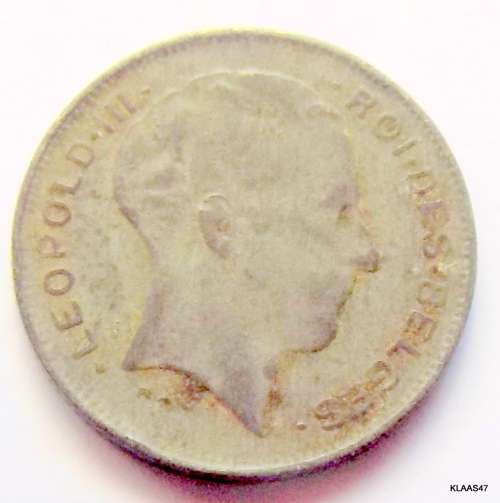 BELGIUM - 5 francs 1941 flemish  Leopold III