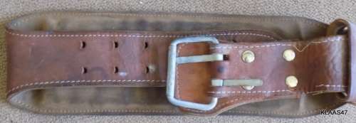 VINTAGE - MAXA -  4` Padded Leather Weight-Lifting Belt -  96cm Long (Needs some stitching)
