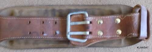VINTAGE - MAXA -  4` Padded Leather Weight-Lifting Belt -  96cm Long (Needs some stitching)