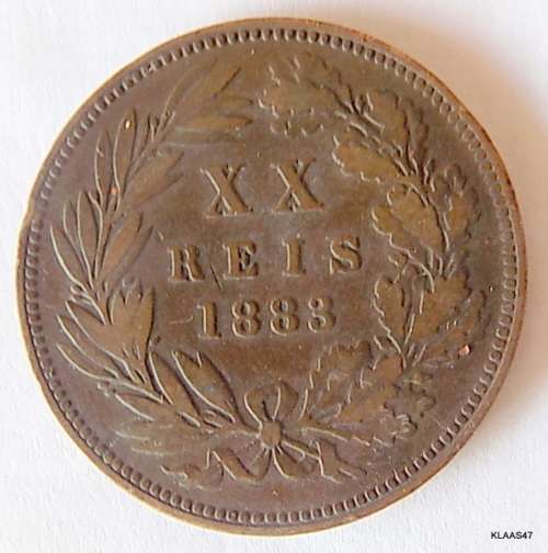1883- 20 reis - Luiz I - Portugal