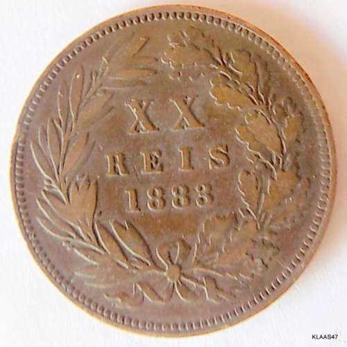 1883- 20 reis - Luiz I - Portugal