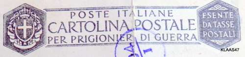 1942 Italy Prisoner of War POW Camp Postcard Cover to Cape Town South Africa