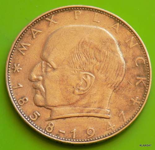 1957 C - 2 Deutsche Mark - Germany - Max Planck - Deutschland - 1858-1947